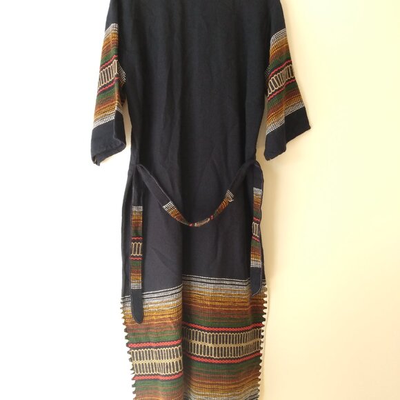 Vintage Handwoven Peru Dress Ethnic Hippy Boho Embroidered - Picture 7 of 15